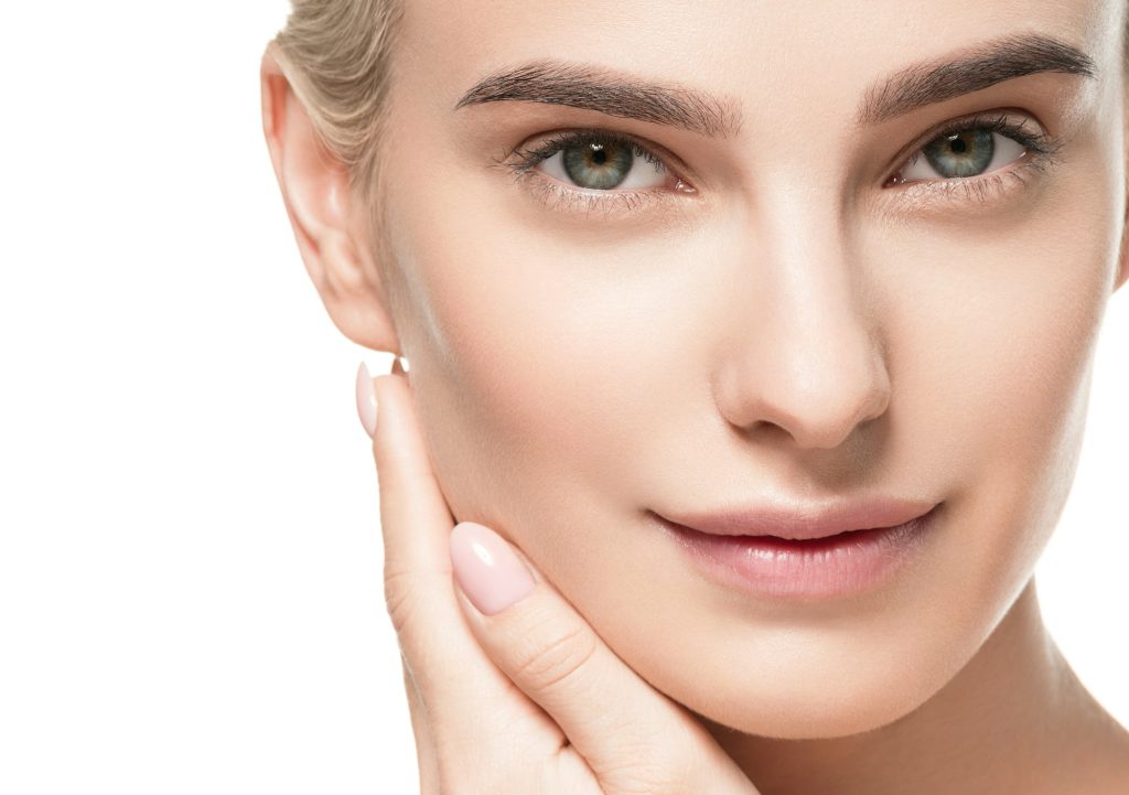 Beauty skin woman face healthy female skin care portrait